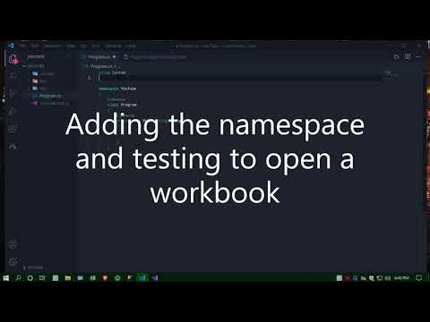Adding Microsoft.Office.Interop.Excel to VS Code