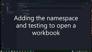 Adding Microsoft.Office.Interop.Excel to VS Code