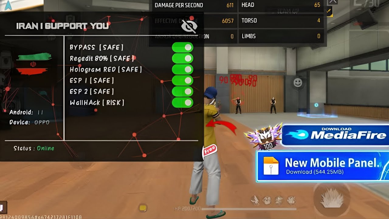 بالاخره قوی ترین پنل موبایل فری فایر 🔥 بدون بن بدون بلک لیست ‼️