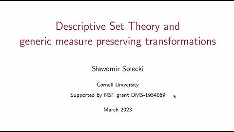 Descriptive set theory and closed groups generated by measure preserving transformations-Solecki