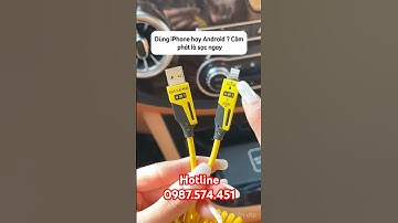 Cáp sạc đa năng 4in1 giải quyết mọi vấn đề sạc chậm trên xe ô tô #ticicar #car #capsac #phukienoto