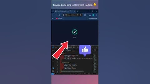 ✅ Circle Loader with Check Mark Animation in HTML, CSS & JavaScript | #preloading #cssfilters