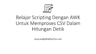 Learn Scripting With AWK To Process CSV In Seconds