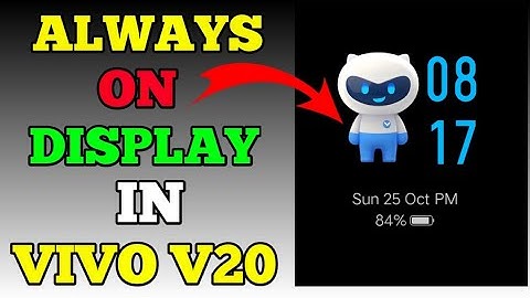 Always On Display In Vivo V20 And V20 SE || Vivo V20 Me Always On Display Kaise On Kare