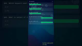 Celebrity 🐍 Coding Quiz | Python MCQ 🔥 #shorts #python⚡ Python Brain Test 🧠 | कितना जानते हो? #python #coding Profile