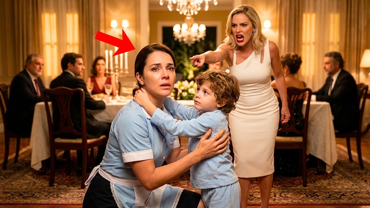 PATROA DEMITE A BABÁ NA FRENTE DOS CONVIDADOS... ATÉ A CRIANÇA GRITAR: 