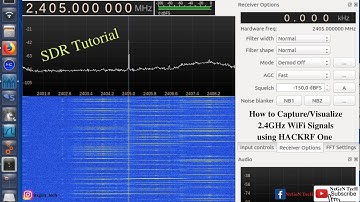 How to Visualize/Capture 2.4 GHz WiFi Signal Using HACKRF ONE | Software Defined Radio