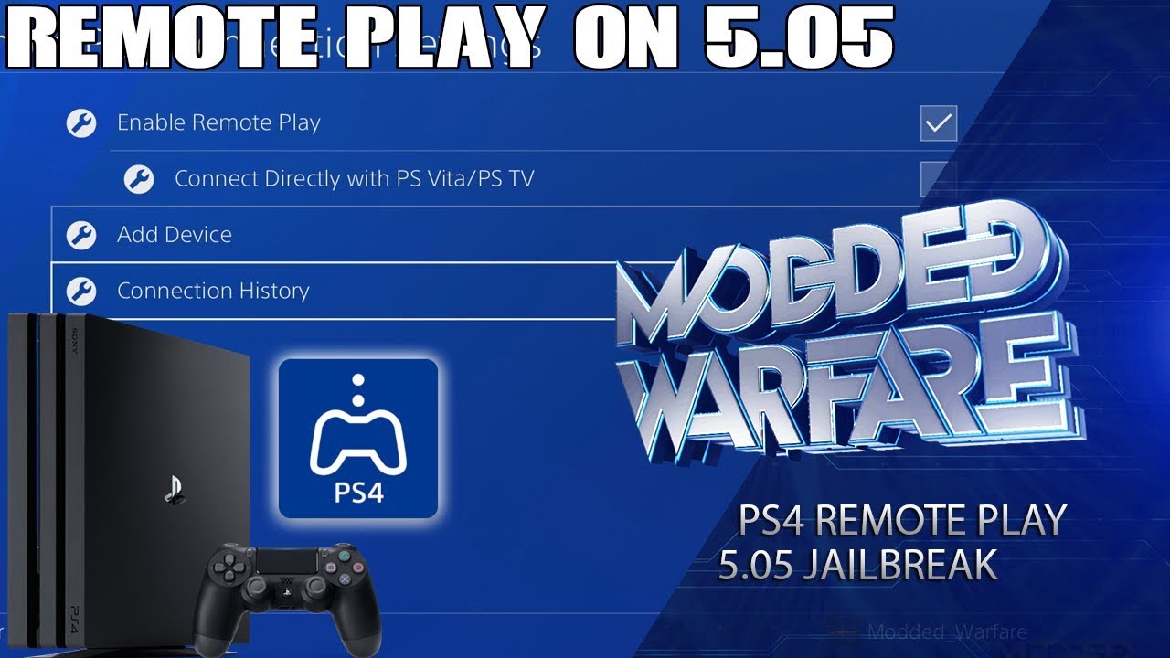 PS4 Remote Play on a 5.05 Tutorial - YouTube
