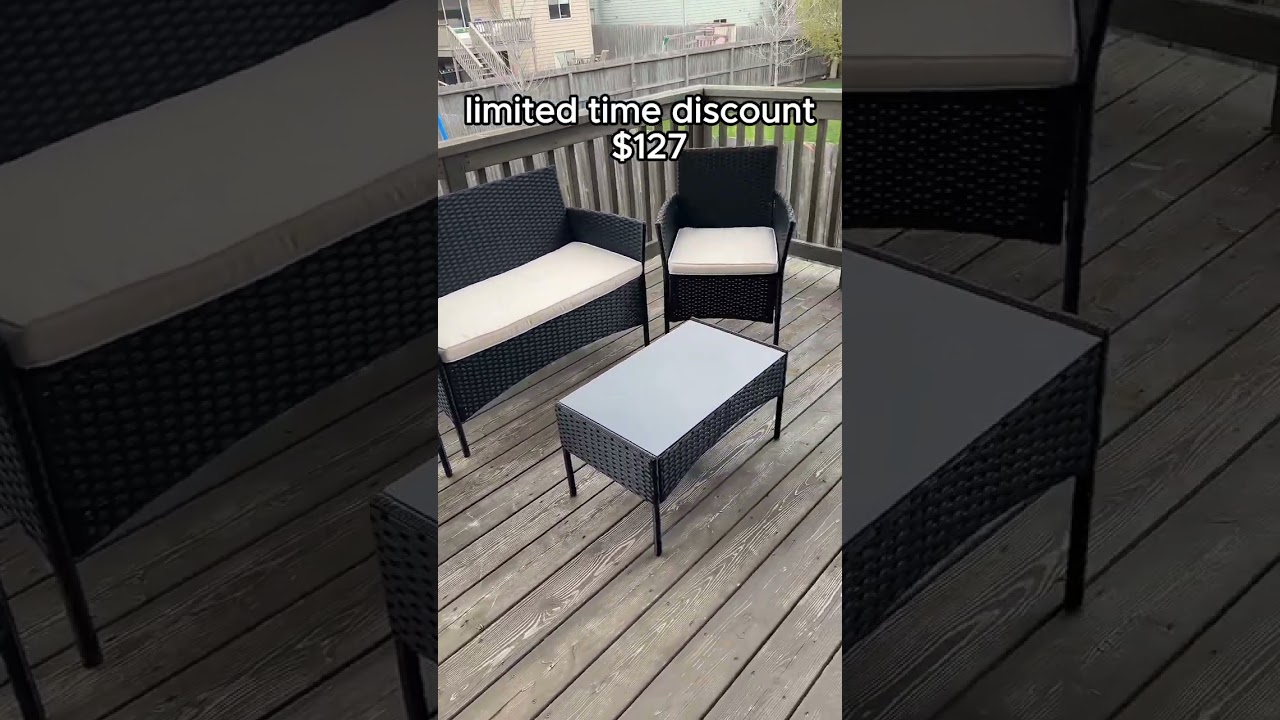 Upgrade your summer vibes with affordable patio furniture! #summer