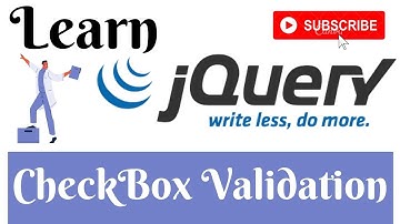 jQuery Lecture - 56 Checkbox Validation Tutorial in Hindi / Urdu
