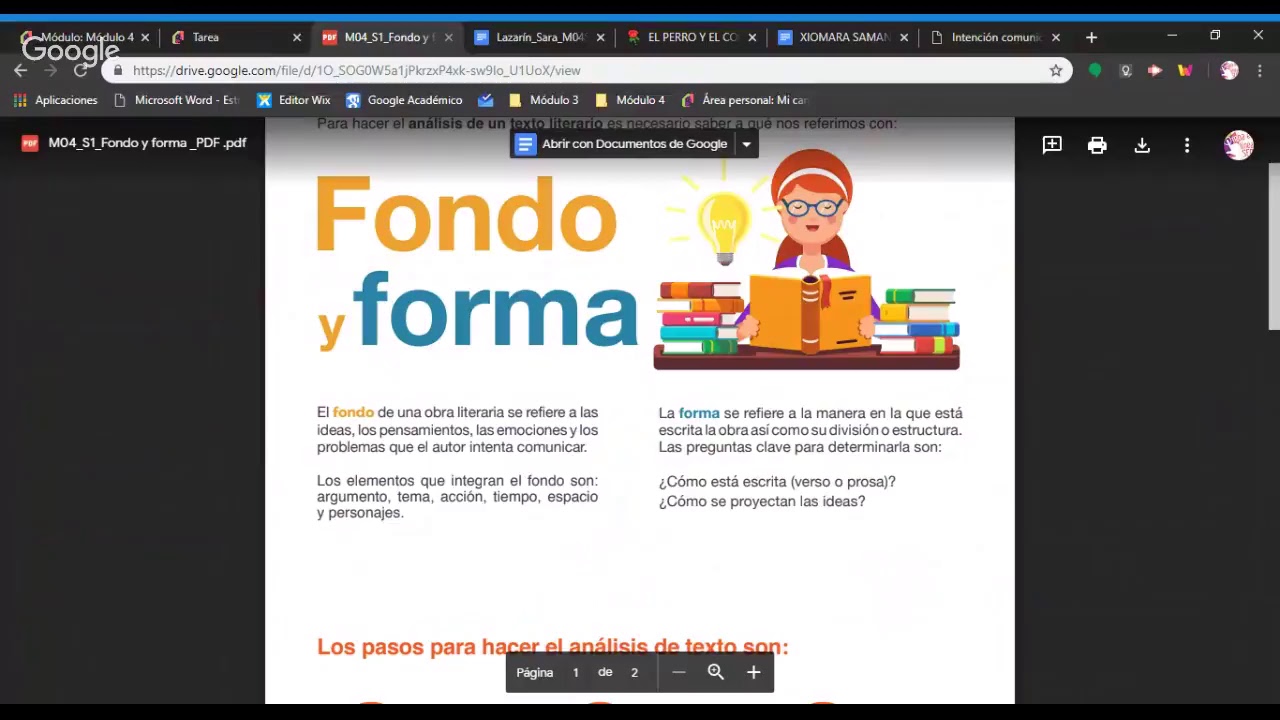 Módulo 4 Semana 1 – “Textos literarios” - G17- Prepa en Línea - SEP