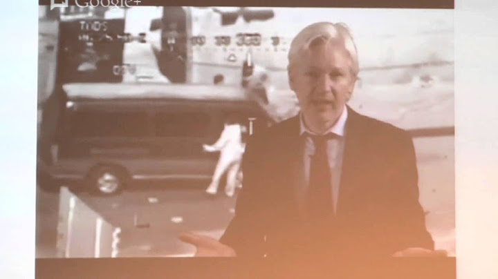 Julian Assange - "everyone must be free to communicate"