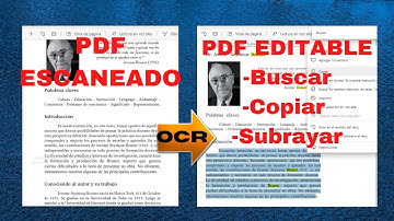 Convierte los PDF escaneados a PDF editable para buscar - RÁPIDO Y FÁCIL