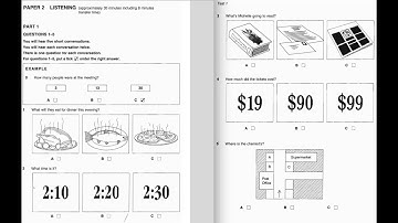 Listening A2, KET 2, Test 1, Part 1