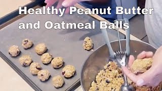 Healthy No Bake Peanut Butter Oatmeal Balls