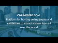 Onlineexpo event centre 2021 platform overview