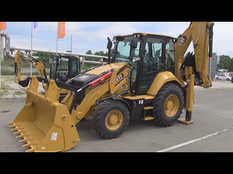 Cat Caterpillar 432 Side Shift Backhoe Loader (2021) Exteior and Interior