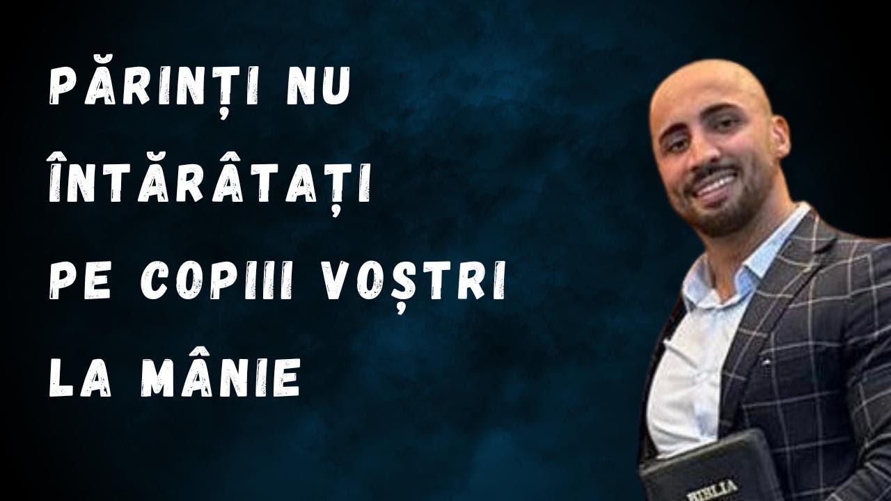 Dave Rapa PARINTI NU INTARATATI PE COPIII VOSTRI LA MANIE. - David Rapa - YouTube