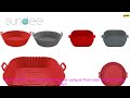 1005005734834794 Air Fryer Oven Silicone Baking Tray Reusable Pizza Fried Chicken Baske