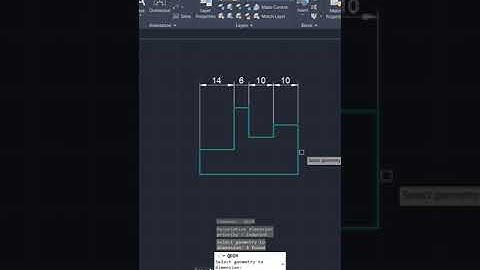 AutoCAD Tips 11 Quick Dimension Creation #Shorts