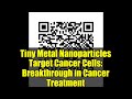 Tiny Metal Nanoparticles Target Cancer Cells: Breakthrough in Cancer Treatment