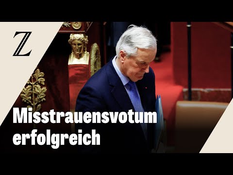 Frankreichs Parlament stürzt