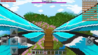 Playing as MOTHRA in Minecraft Pocket Edition...