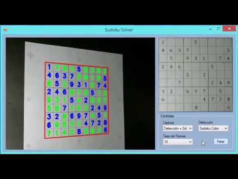 Sudoku Solver with Augmented Reality using Computer Vision with OpenCV and EmguCV