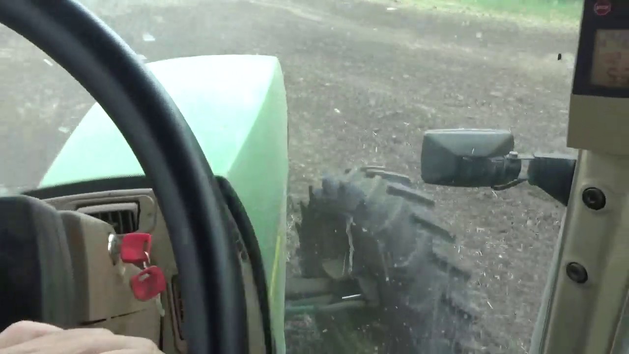 Land Rolling on Farm #2 of Soybeans Planted in 2020 - JD 8100 Tractor and Degelmann 7645 Land Roller