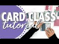 Card Class Tutorial: How to make CARDS with Scrapbook Paper & Stickers!