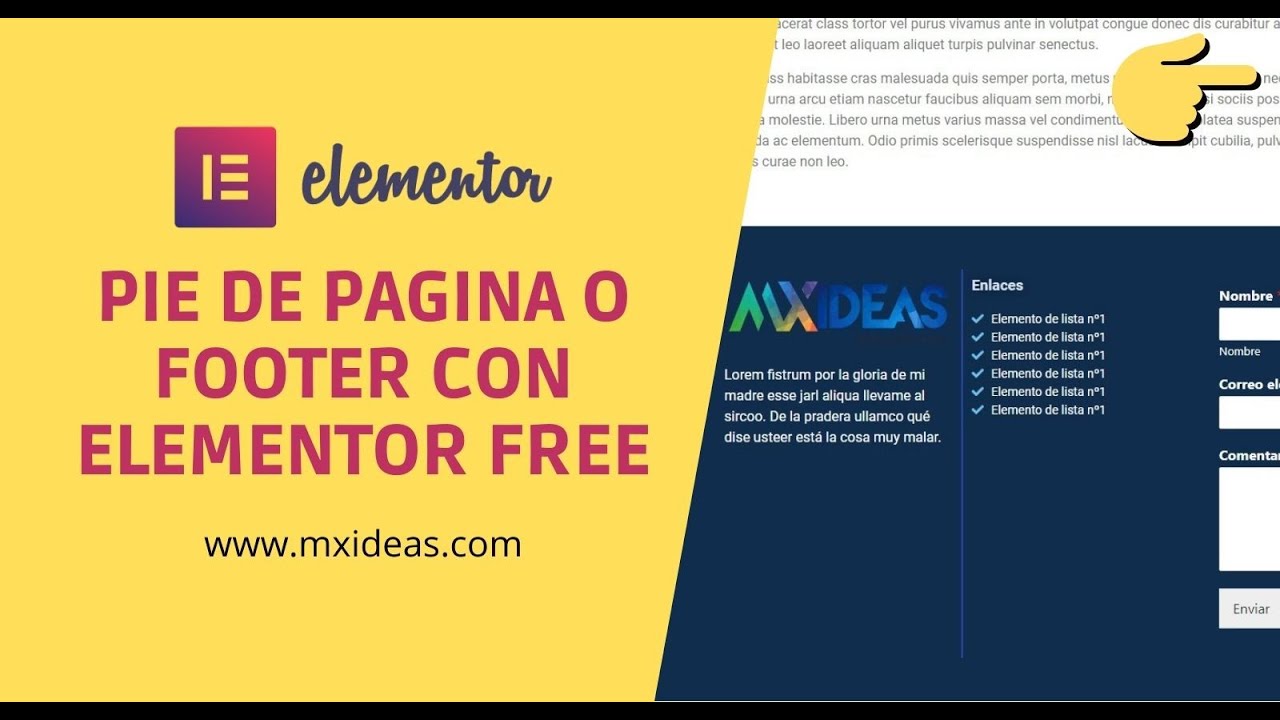  Crear Pie De Pagina O Footer Elementor Free YouTube