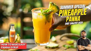 PINEAPPLE PANNA RECIPE | Make cool and spicy pineapple panna this summer | Sanjyot Keer screenshot 1