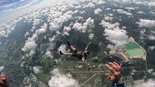Skydive - Back Flying First Attempt