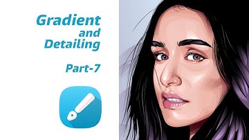 Gradient in Infinite Design |Vector Art | - [Part - 7] | Shraddha Kapoor