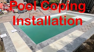 How to Install Pool copings and pool deck over a concrete pad using NST natural stone and pavers