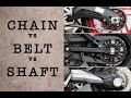 Motorcycle Chain Vs. Belt Vs. Shaft—Which Drivetrain Is Best? | MC Garage