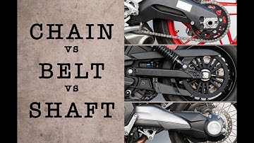 Motorcycle Chain Vs. Belt Vs. Shaft—Which Drivetrain Is Best? | MC Garage