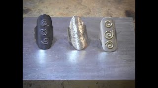 Melted Silver Over Copper Shield Ring Tutorial