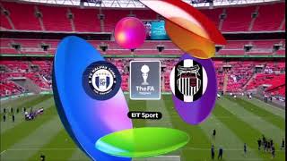 22nd May 2016: BT Sport FA Trophy Final 2016 Graphic With Sound