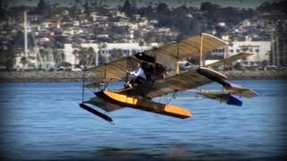 'HISTORIC FLIGHT' 1911 Curtiss A1 Triad Seaplane | San Diego, CA