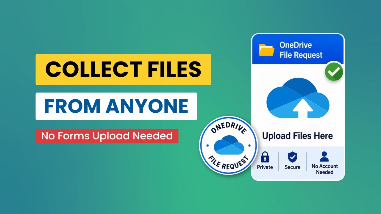 How to collect files from people outside your company with a OneDrive file request