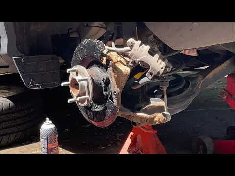 How to...2013 2016 Ford Escape Replace rear brake pads and rotors - YouTube