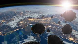 VJ Loop - earth&asteroids Motion Graphics screensaver/wallpaper visualization/LEDVIDEOWALL/LEDSCREEN