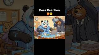 Lazy Panda with Angry Boss 😔🤣😍#shortsfeed #funny #trending #comedy #viral #cartoon #shorts #panda
