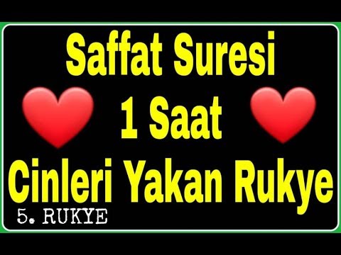 Saffat Suresi (1 SAAT) uzun Şeytanları cinleri yakan saffat suresi