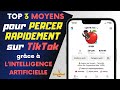 Top 3 types de contenu pour percer sur tiktok grce  lintelligence artificielle