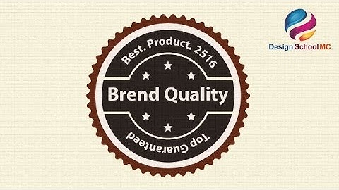 Adobe illustrator tutorial - How to Create Vintage Label Logo Design | Simple Logo Tutorial