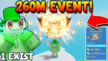 HE HATCHED NEW 260M EVENT SECRET IN 1 EGG... In Clicker Simulator