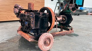 Restoration Neighbor's Burnt D6 Diesel // Restore & Repair 1890 Diesel Engine