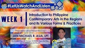 Introduction to Contemporary Philippine Arts from the Regions (CPAR Discussion Video-01)